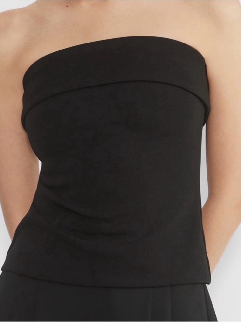 Strapless Black Tube Top